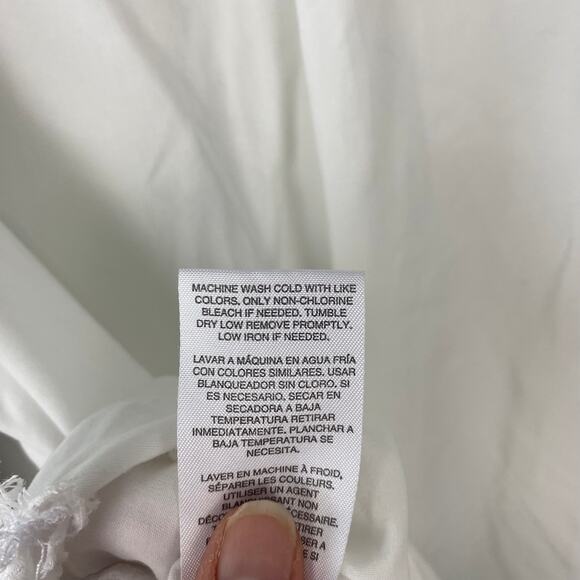 T&S White Button Up Lyocell Shirt Collared Breathable Lightweight Size Medium - Picture 10 of 10